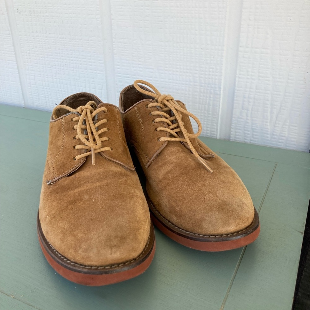 GH Bass Bucks Brown Suede Derbies Size 7